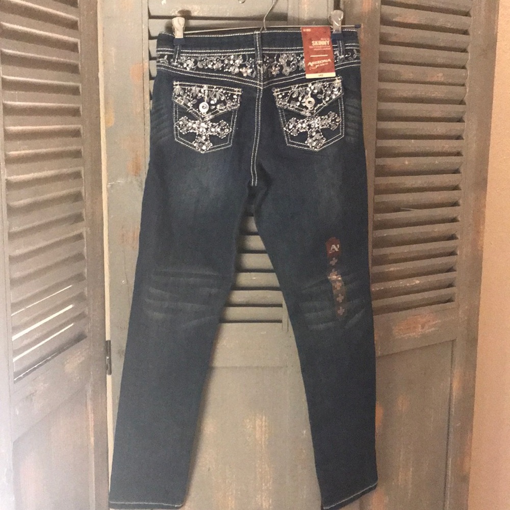 Arizona jeans with embellished pockets